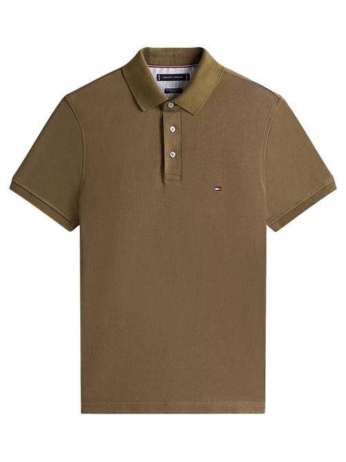 Polo uomo verde in cotone Tommy Hilfiger | MW0MW17771RBN